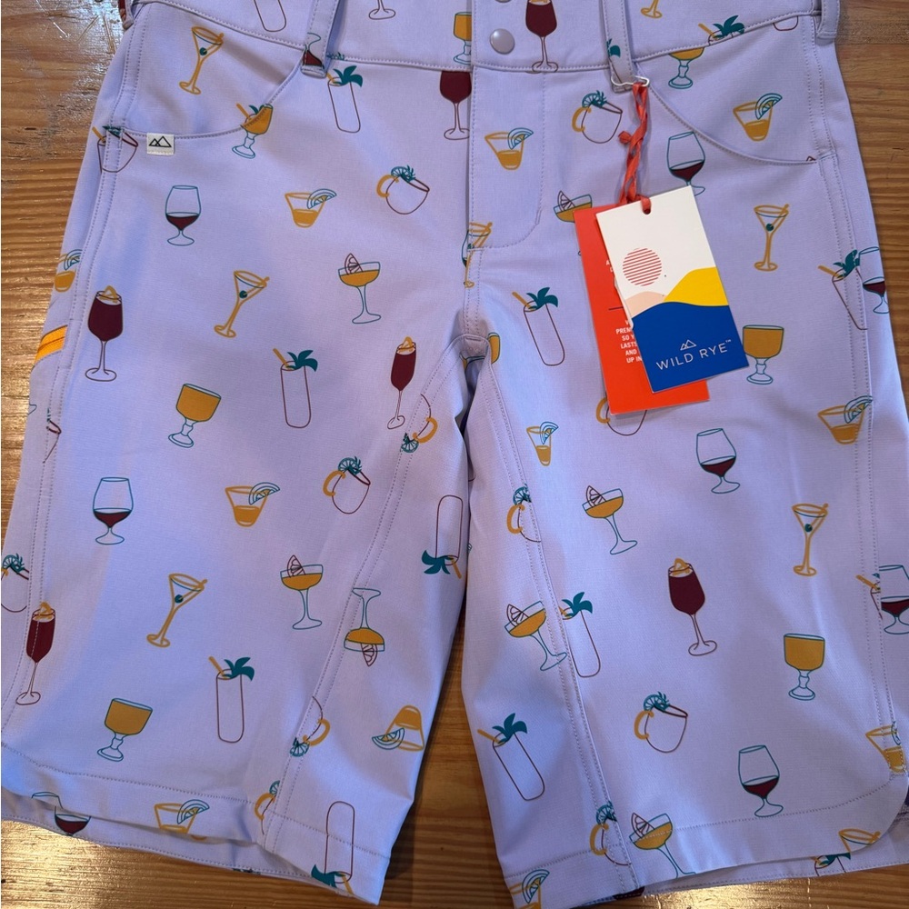 Purple Bermuda Shorts with Relaxed Fit